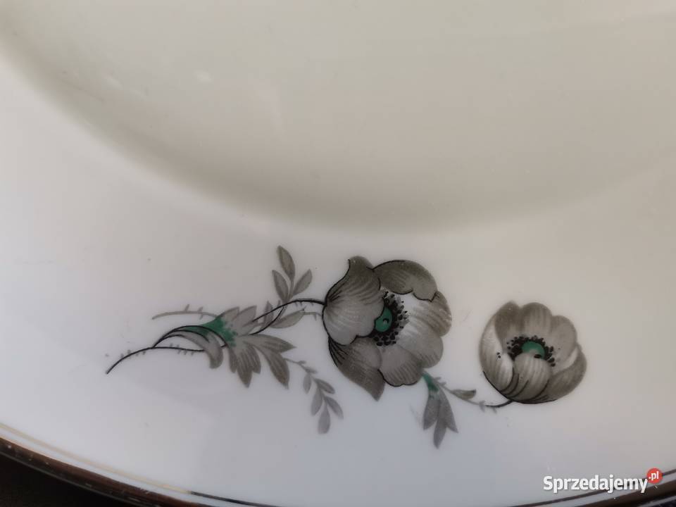 Stary przedwojenny talerz patera porcelana Katowice