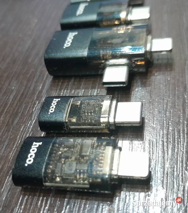 Małe adaptery Hoco Lightning USBA USBC Wieliczka sprzedam