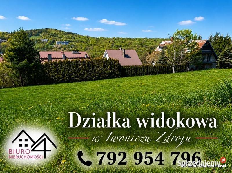 PIĘKNA WIDOKOWA DZIAŁKA W IWONICZU ZDROJU 709m2 Sprzedaż Grunty i działki Iwonicz-Zdrój