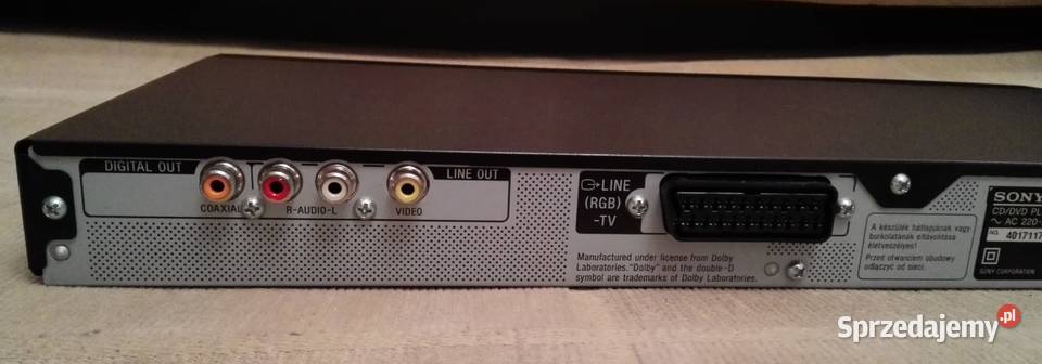 Sony odtwarzacz dvd plus 2 płyty możliwość