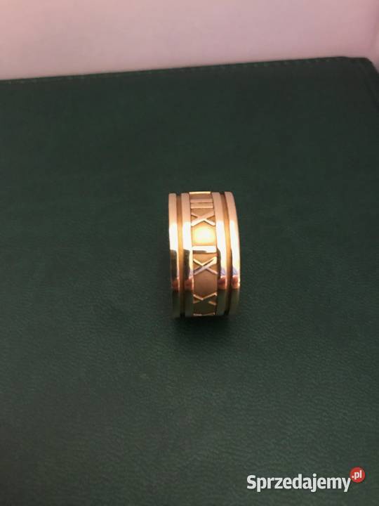 Piękny złoty pierścień ATLAS Tiffany Co