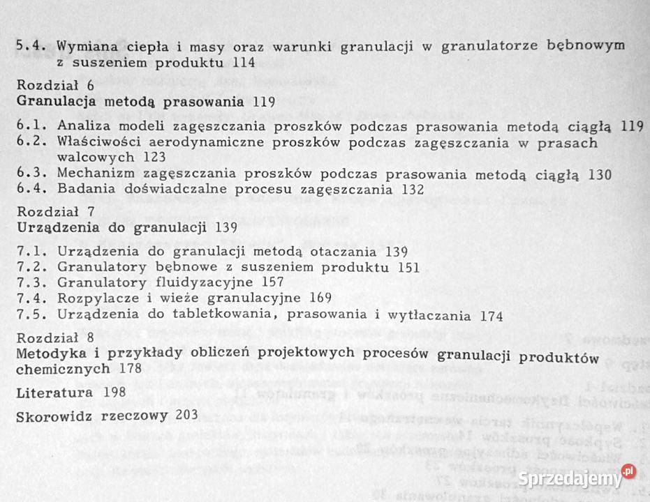 Podstawy techniki granulacji P W Kłassien I G Rok wydania 1988 Chełm sprzedam
