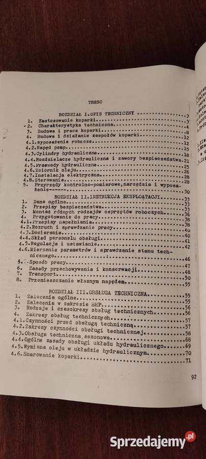 Instrukcja obsługi koparko spycharki eo 2621 Kultura i Rozrywka Stalowa Wola sprzedam