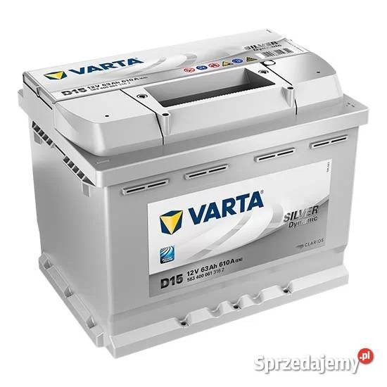 Akumulator 63Ah 610A VARTA Silver Dynamic D15 osobowe Kraków