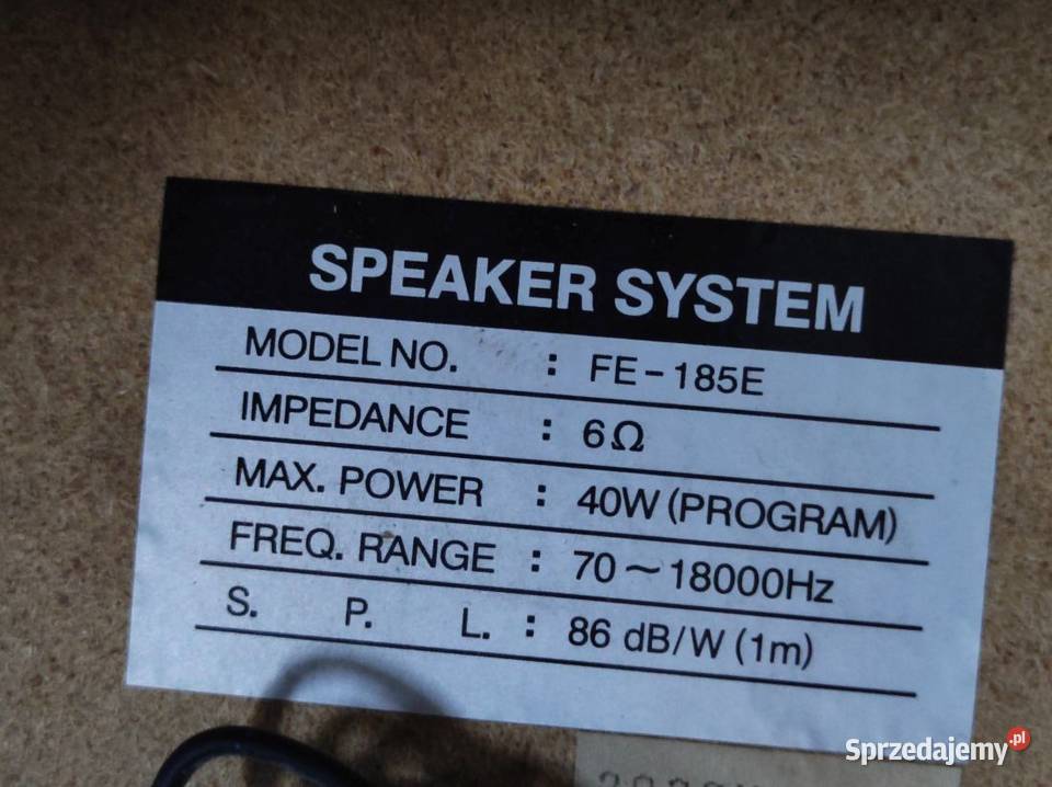 głośniki kolumny 2 sztuki speaker system FE 185 Kielce