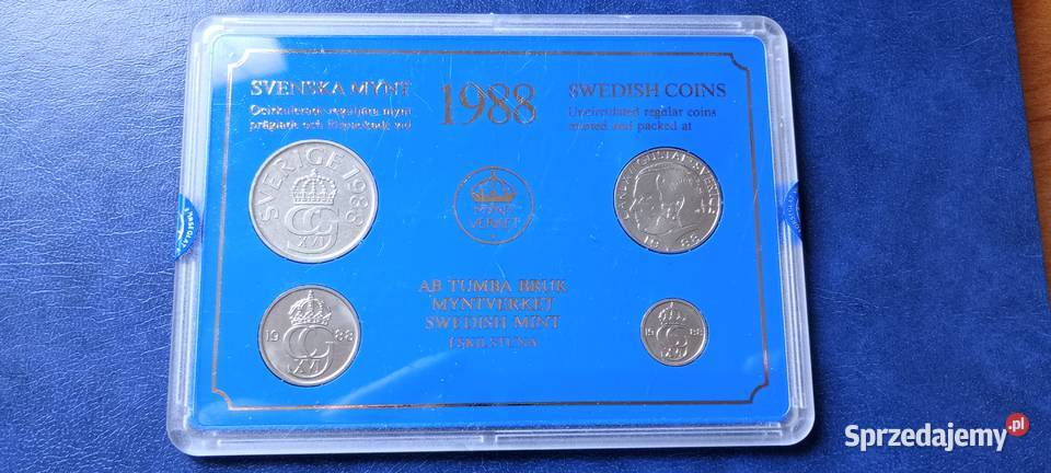 Stare monety 1988 set Dania stan menniczy Lesko sprzedam