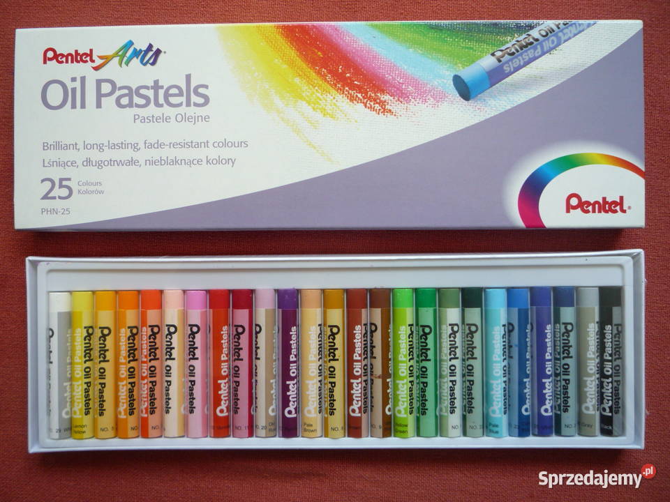 Nowe Pentel Pastele olejne 24 kolory Szczecin