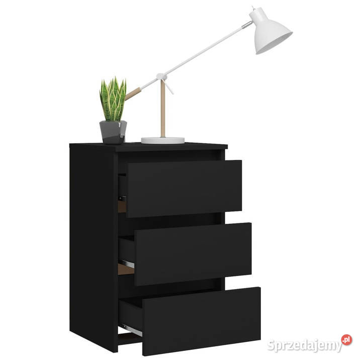 Szafki nocne 2 czarne 40x35x625 WM806214 Warszawa sprzedam