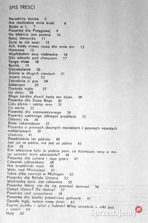 Piosenki Edward Stachura Pozostałe Chełm