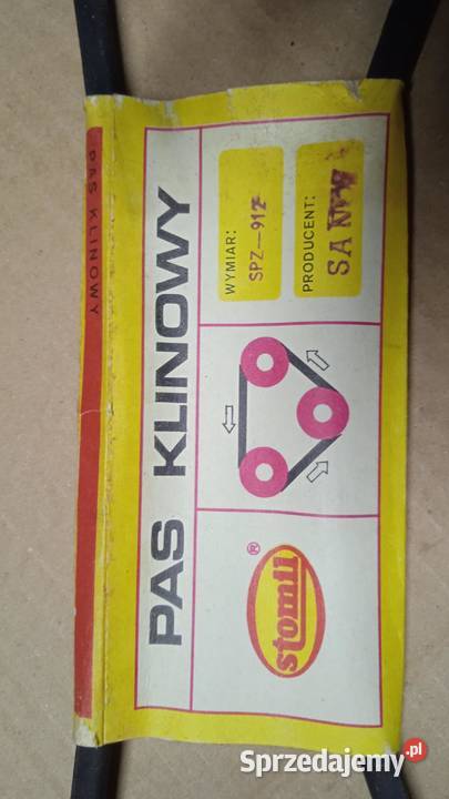 Pasek klinowy SPZ 912 produkcja PRL Ursus lubelskie Lublin