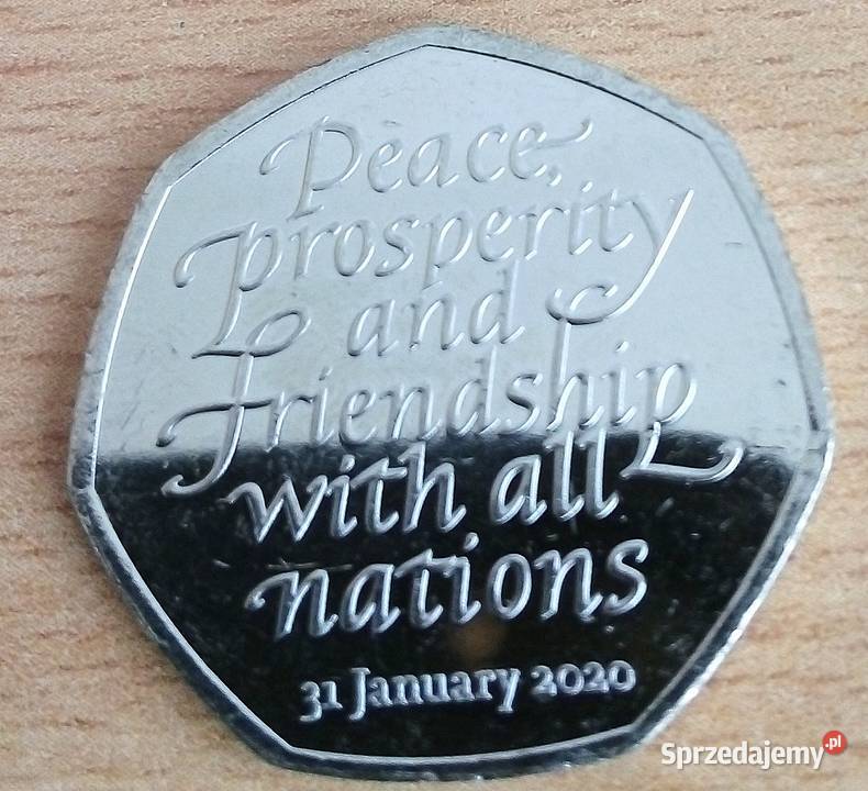 WIELKA BRYTANIA50 PENCE2020 rBREXITŁADNA sprzedam
