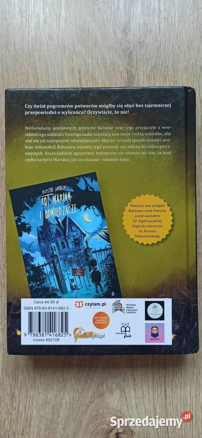Dwie książki pt Kot Marian i przepowiednia i Kot Pozostałe Kraków sprzedam