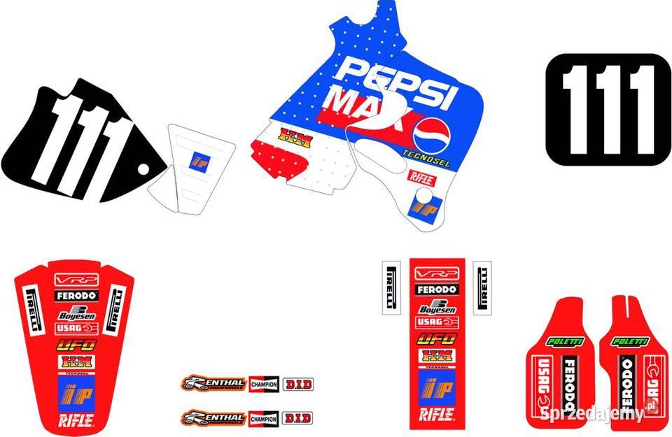 OKLEINA HONDA CR 125250 9394 REPLICA TEAM PEPSI Mrągowo