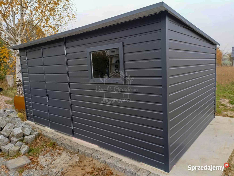 Schowek domek ogrodowy 45x25m okno antracyt dach Krynica-Zdrój