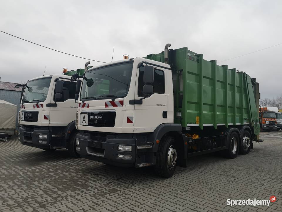 Śmieciarka MAN TGM 26340 EURO V Dąbrowa Tarnowska sprzedam