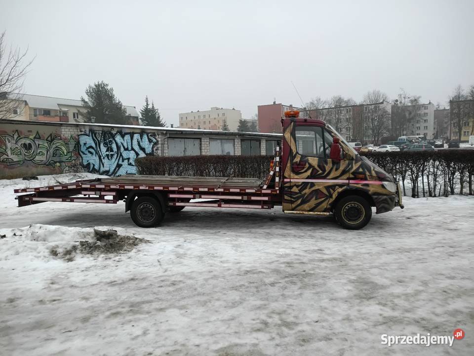 Sprinter 313 pomoc drogowa specjalny 2004r na podgrzewane fotele Autolawety Białystok sprzedam