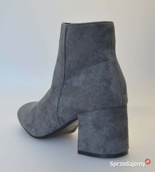 Szare ocieplane damskie botki rozmiar 37 shfn10 Żyrardów