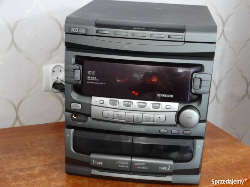 Wieża Schneider mocna AUX WYSYŁKA podkarpackie Jasło