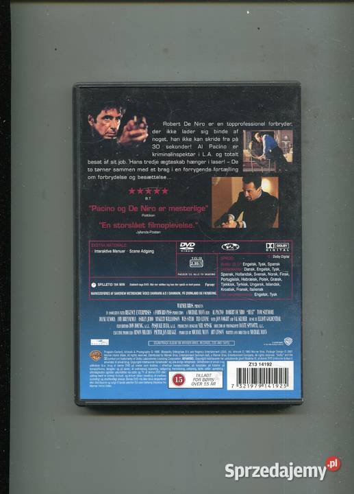 Val Kilmer Heat Al Pacino Robert de Niro Film Szczecin sprzedam