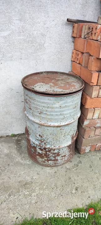 Beczka stalowa z pokrywą Stalowa Wola