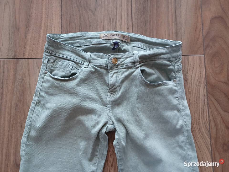 Spodnie zielone proste ZARA rozmiar 36S Rzeszów
