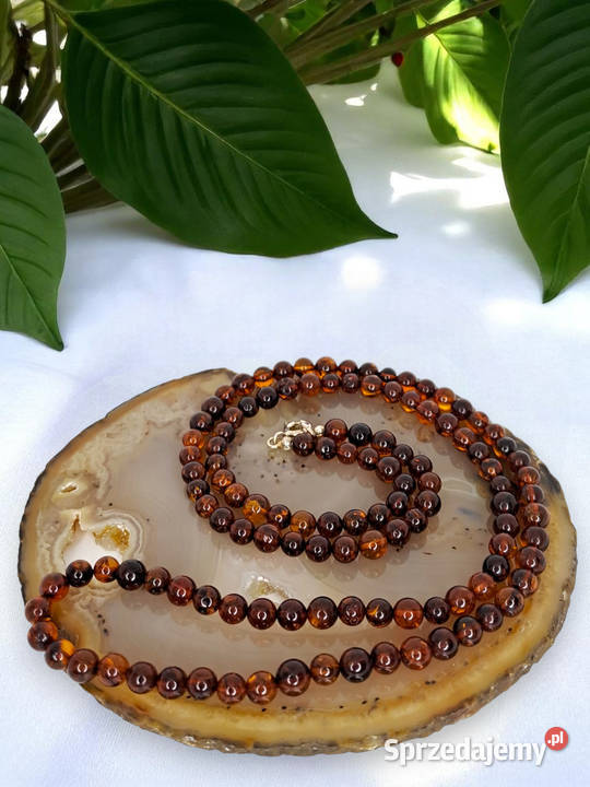 Korale z bursztynu bursztyn bałtycki kulka Korale Warszawa