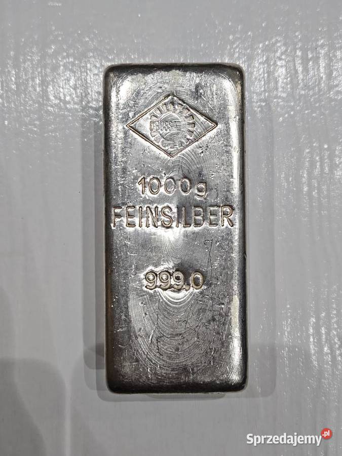 Sztabka srebra 1 1000g srebrna UMICORE 999