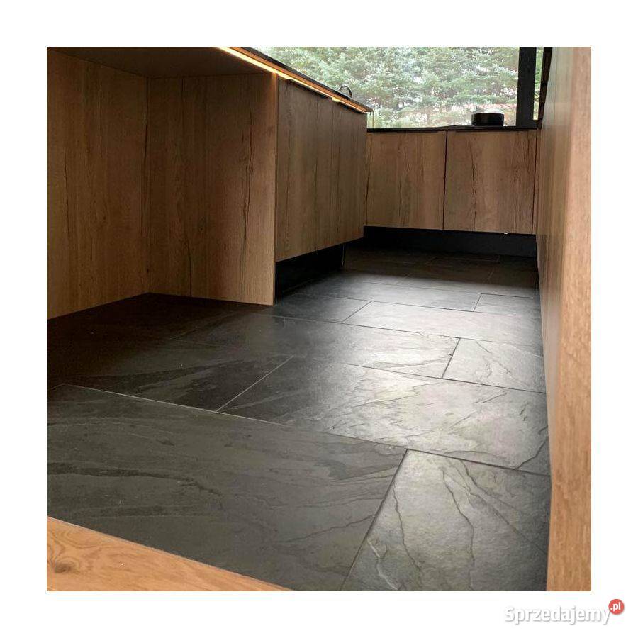 Płytki Łupek Panther Black naturalny 80x40x12 Podłogi i schody Kraków sprzedam