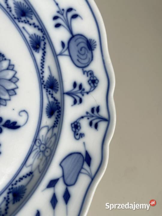 Talerz Meissen Miśnia wzór cebulowy vintage Toruń