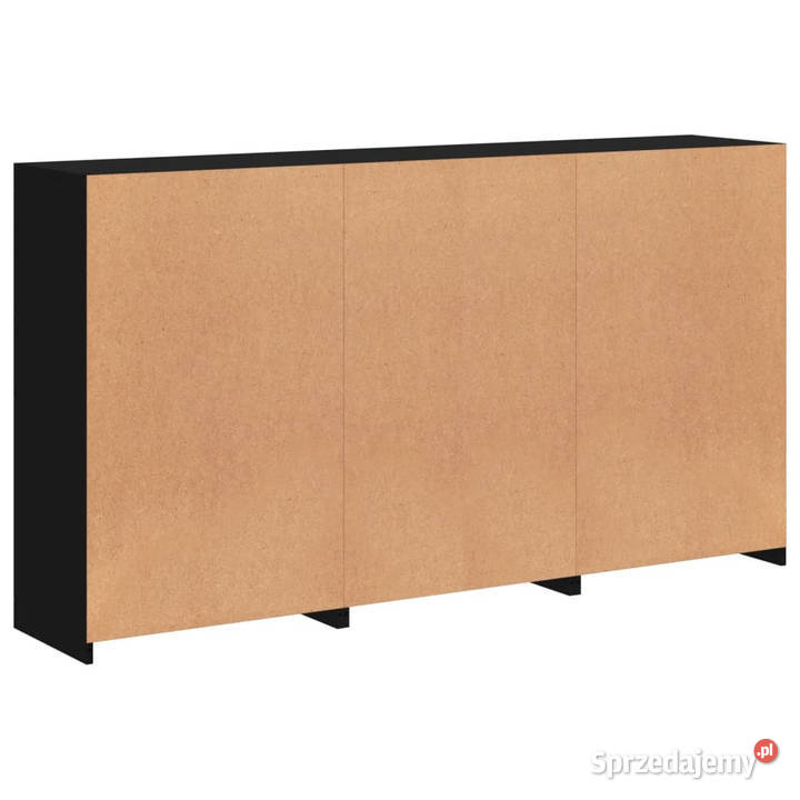 Szafka z oświetleniem LED czarna 1815x37x100 Warszawa
