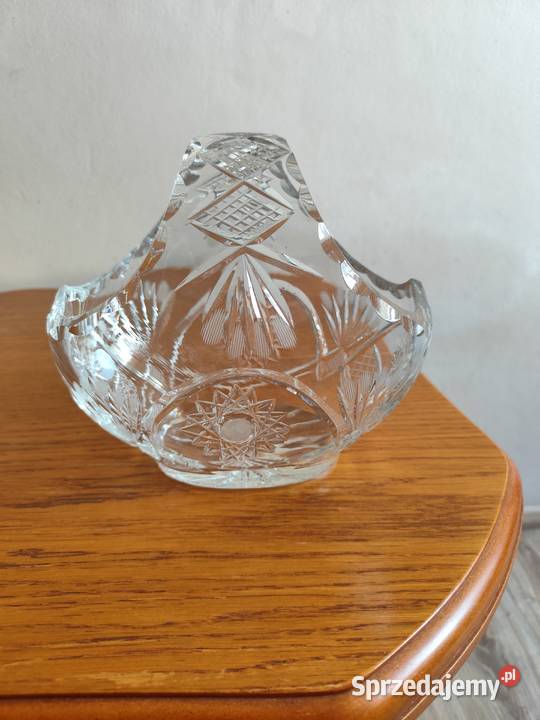 Kryształowy koszyk Porcelana i szkło kujawsko-pomorskie Inowrocław