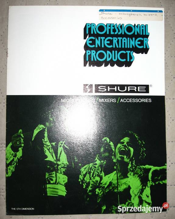 SHURE zestaw starych katalogów i broszur Kępice