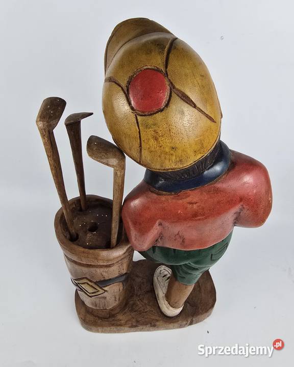 Vintage golfista rzeźba wykonana ręcznie z Bronisze sprzedam