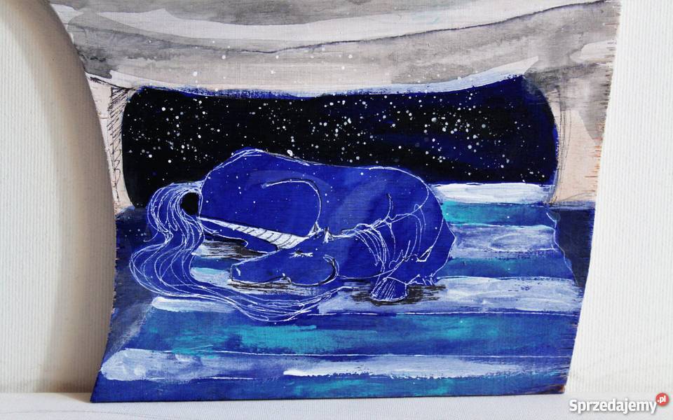 Anioł obraz malowany na drewnie ANIOŁ MARZEŃ śląskie Katowice