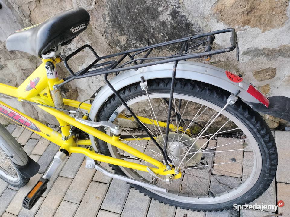Żółty rower dziecięcy cilo team junior Urszulin