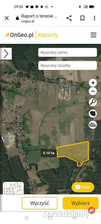 Działka w Sciechowie lubuskie Ściechów