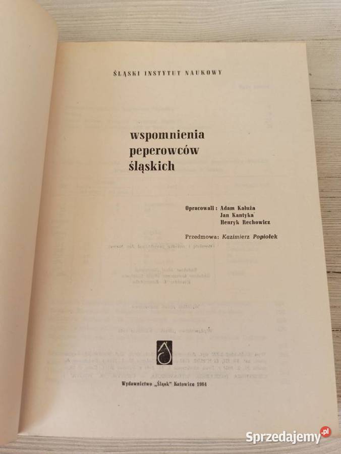 Wspomnienia Peperowców Śląskich 1964 śląskie