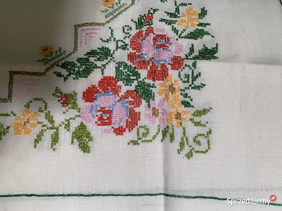 Obrus wyszywany 130X155 Katowice sprzedam