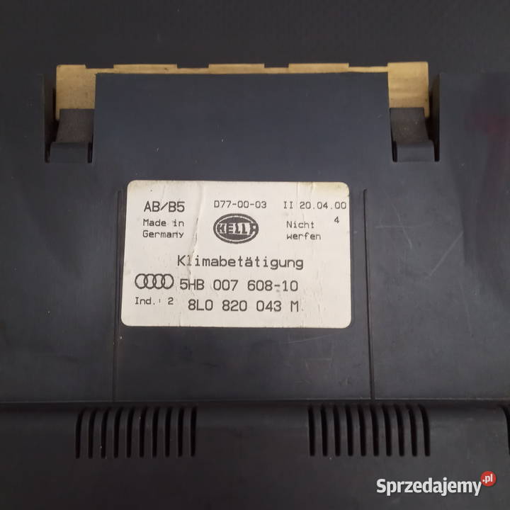 Audi A3 8L Panel nawiewu Climatronic 8L0820043M podkarpackie Dębica sprzedam