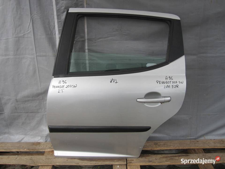 PEUGEOT 207 SW 09r drzwi lewe tył kompletne