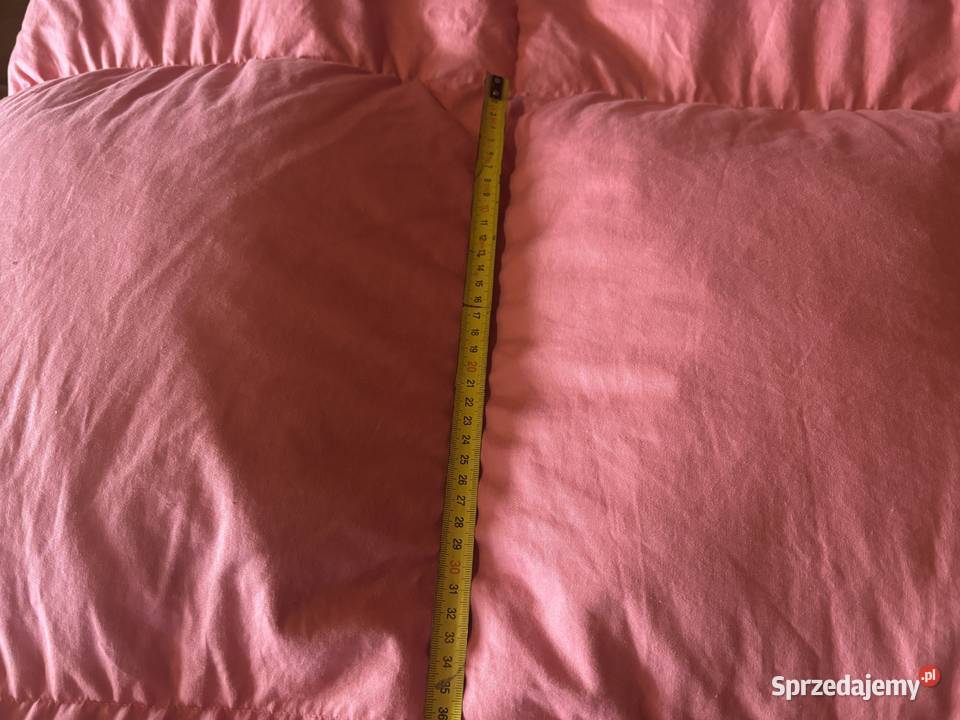 Kołdra z gęsiego puchu ciepła ręcznie szyta Bytom sprzedam