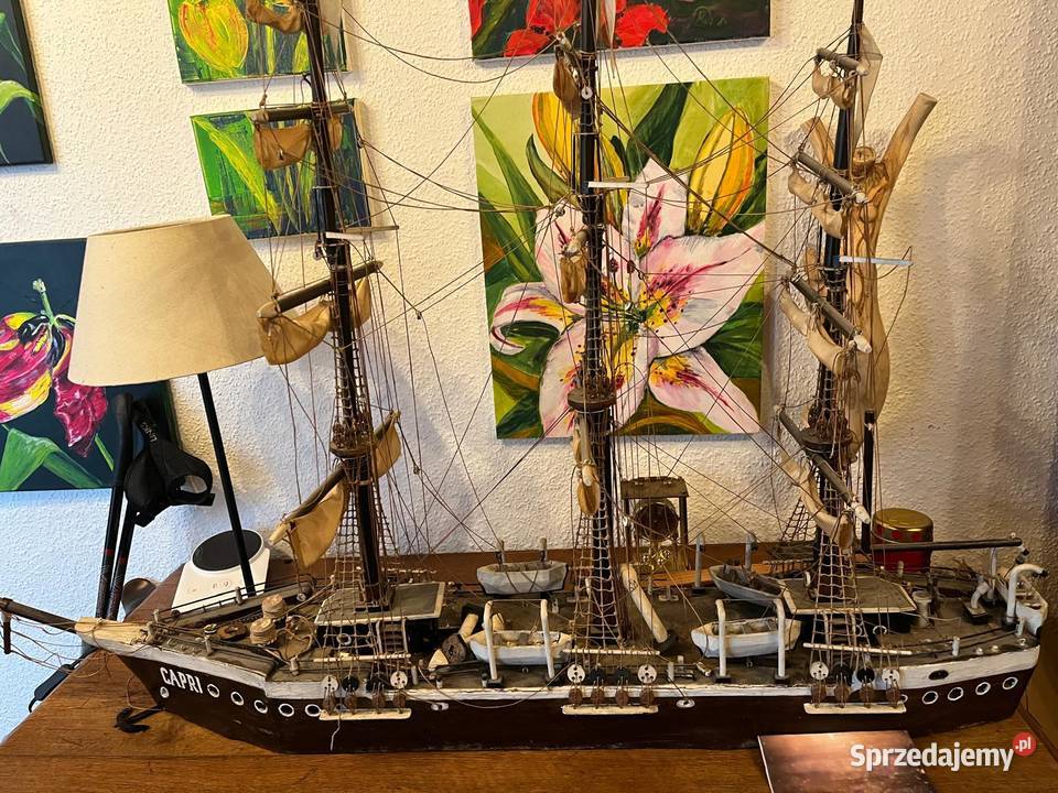 Statek rzeźba z drzewa świętokrzyskie Ostrowiec Świętokrzyski