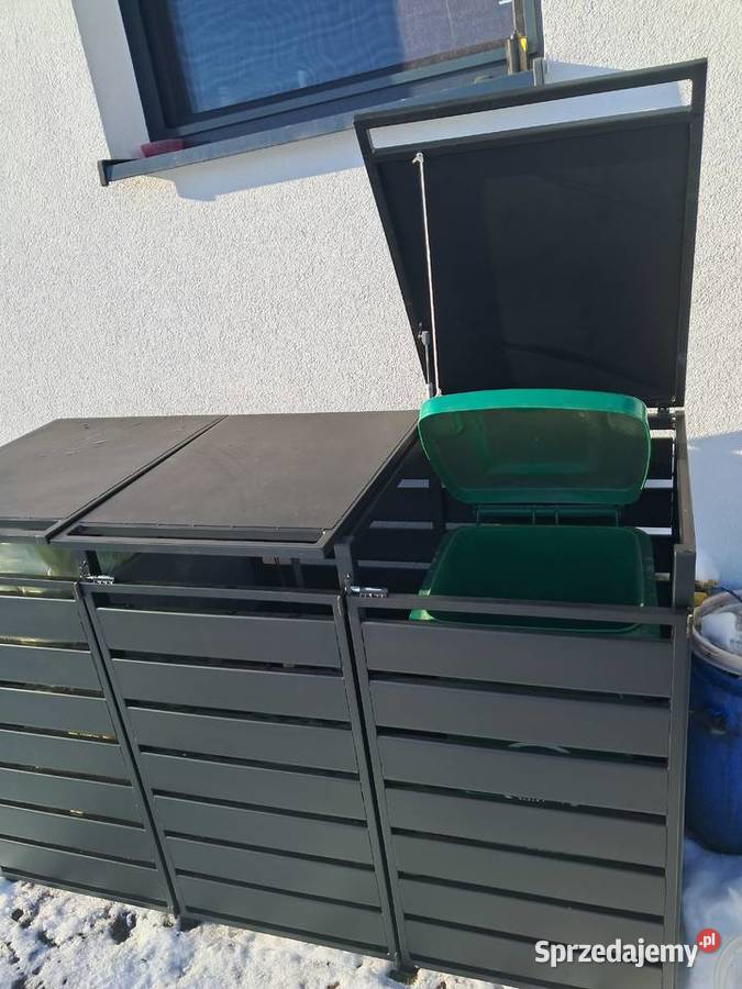 Zabudowa koszy na śmieci 120L x3 Pozostałe Strawczyn