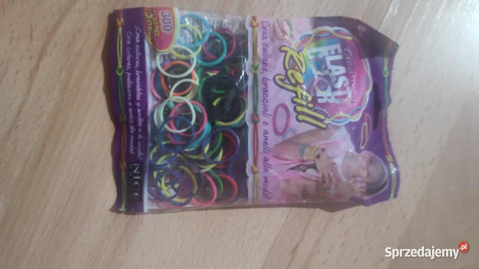 zestaw do tworzenia biżuterii z gumek