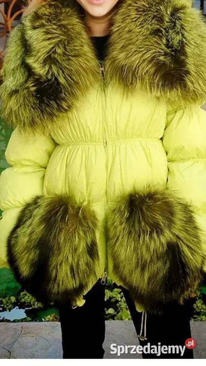 Kurtka puchowa nowość lis modele top Burberry Katowice sprzedam