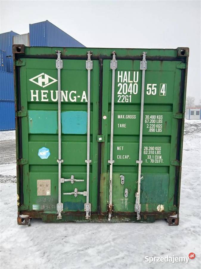Kontener morski magazynowy 20 używany 6 m Katowice