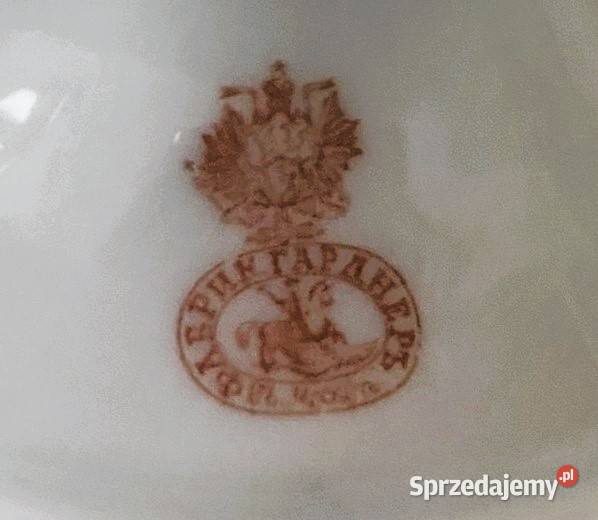 Świecznik porcelanowy F Gardner 18701890 Porcelana i szkło Warszawa