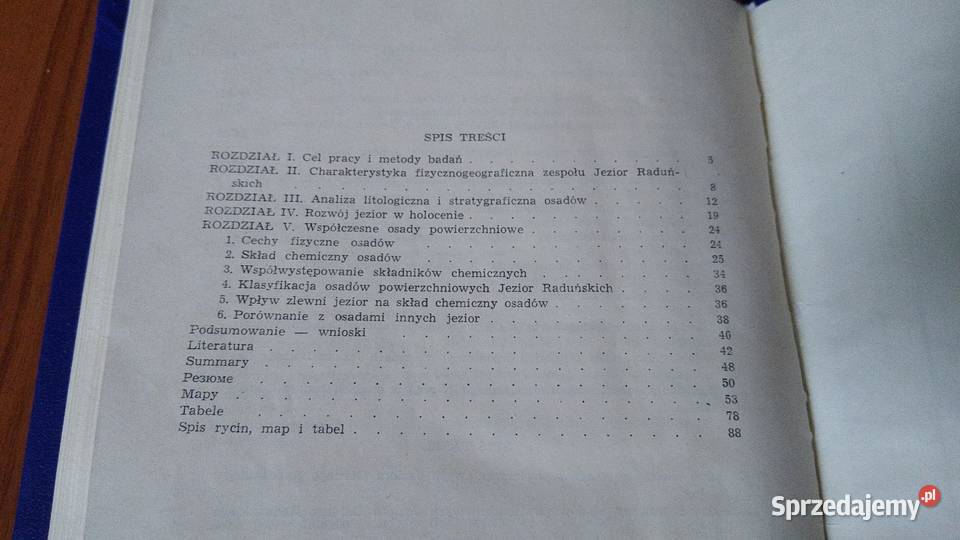 Osady denne Jezior Raduńskich Roman Gołębiewski