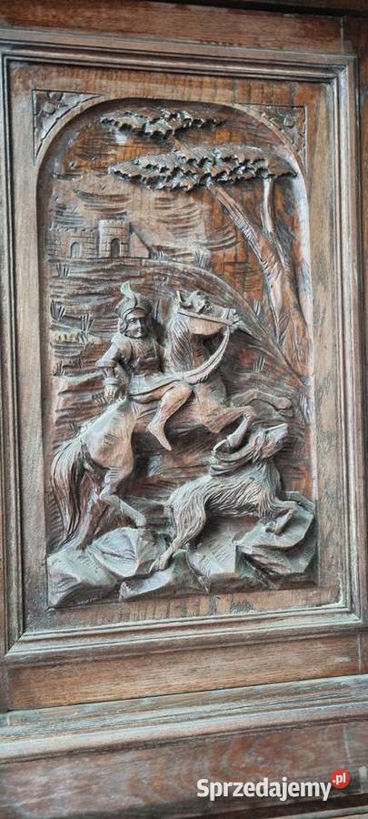 Zestaw mebli 2 kredensy francuskie stół z wielkopolskie Słupca