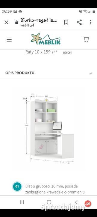 Meblik meble małej księżniczki Białystok